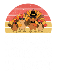 Coolest Turkeys In Town Funny Thanksgiving 4 Person Family Great Gift Canvas