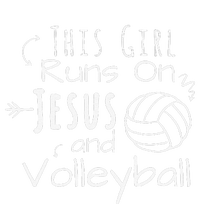 This Girl Runs On Jesus And Volleyball Christian T-Shirt