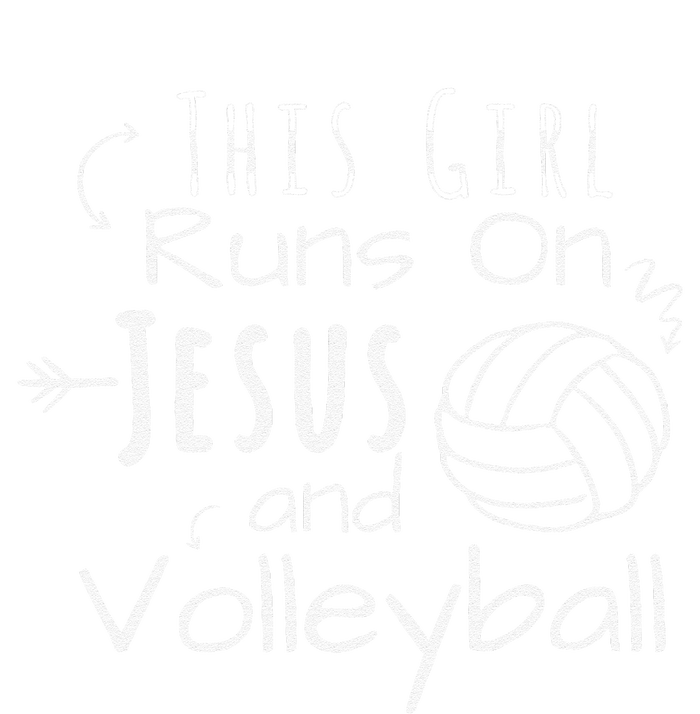 This Girl Runs On Jesus And Volleyball Christian T-Shirt