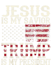 Funny American Jesus Is My Savior Trump Is My President Gift T-Shirt