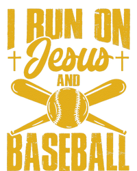 Funny Baseball Player I Run On Jesus And Baseball Sweatshirt