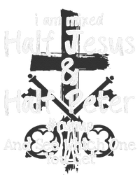 I Am Mixed Half Jesus And Half Peter Christian Runup Gift T-Shirt