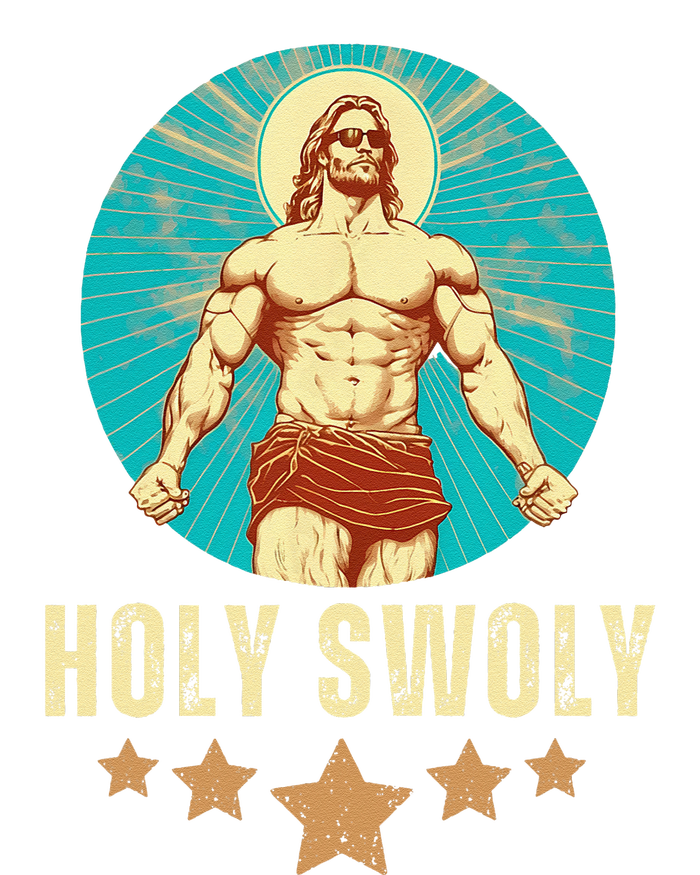 Bodybuilding Jesus Fitness Holy Swoly Funny Gym Hoodie