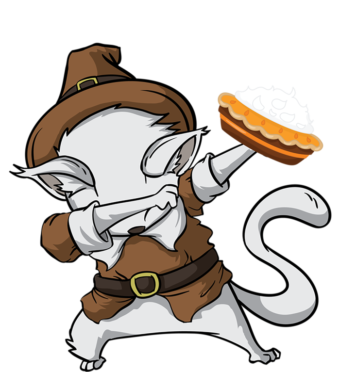 Dabbing Cat Pilgrim Holding Pumpkin Pie Thanksgiving Day Gift Magnet