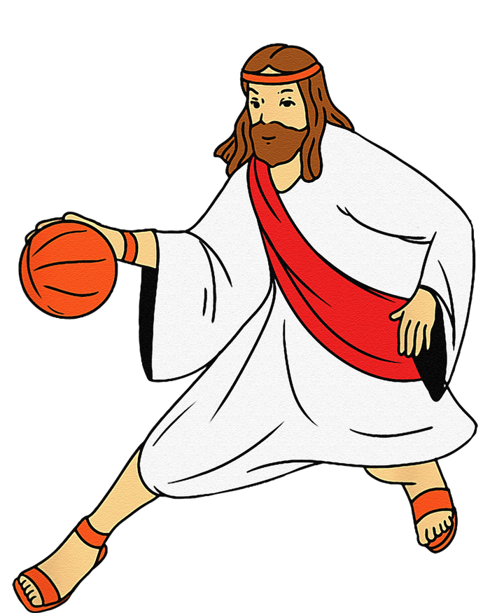 Jesus Playing Basketball Tank Top