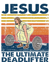 Vintage Jesus The Ultimate Deadlifter Funny Christian Gym Softstyle Adult Sport Polo