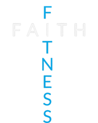 Faith Fitness Cross Christian Workout Modern Gym Love T-Shirt