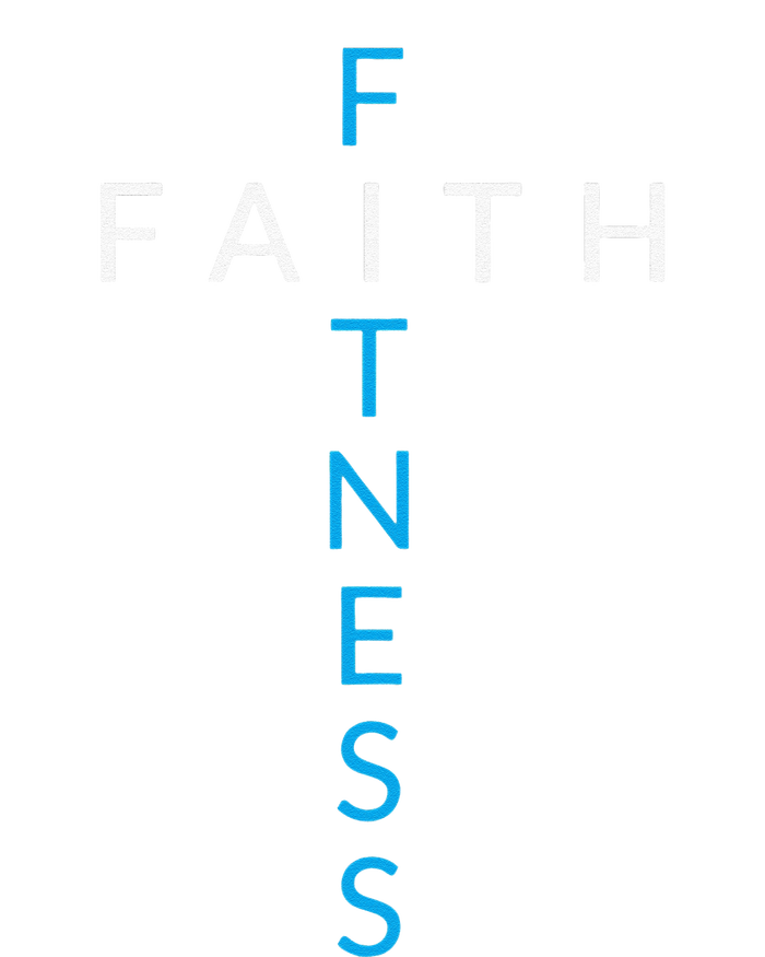 Faith Fitness Cross Christian Workout Modern Gym Love T-Shirt