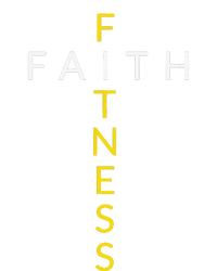 Faith Fitness Cross Christian Workout Modern Gym T-Shirt