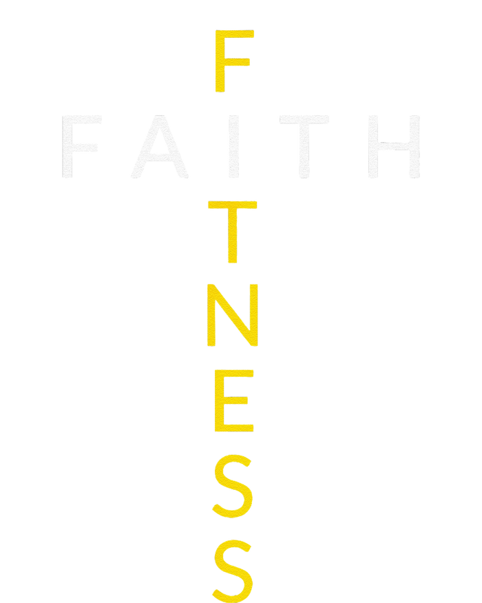 Faith Fitness Cross Christian Workout Modern Gym T-Shirt