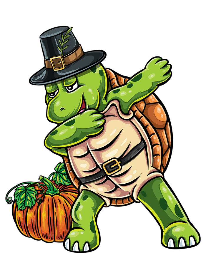 Dabbing Pilgrim Turtle Thanksgiving Cool Gift T-Shirt