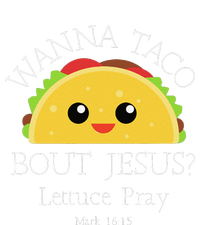 Wanna Taco Bout Jesus Lettuce Pray Women's Long Sleeve Flannel Pajama Set 