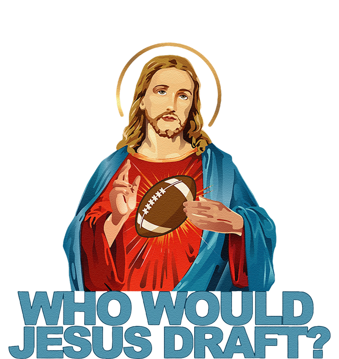 Who Would Jesus Draft Funny Fantasy Football Jesus Coaster