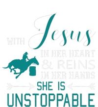 With Jesus In Her Heart And Reins In Her Hands She Is T-Shirt