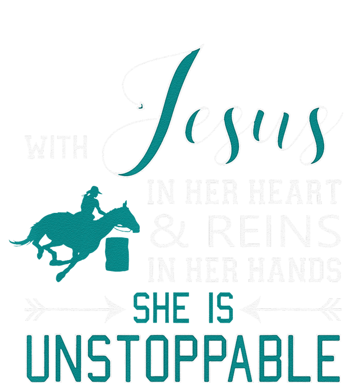 With Jesus In Her Heart And Reins In Her Hands She Is T-Shirt