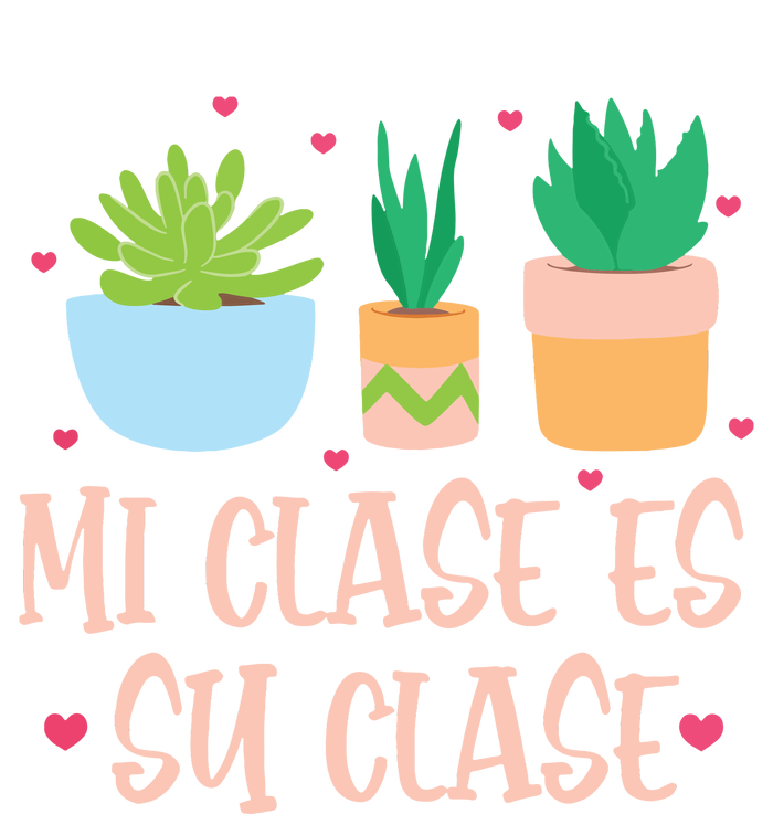 Mi Clase Es Su Clase Funny Spanish Teacher Back To School Women's T-Shirt