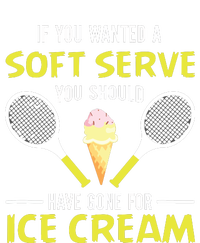 If You Wanted A Soft Serve Funny Tennis Shirts Tennis Lover Women's Crop Top Tee