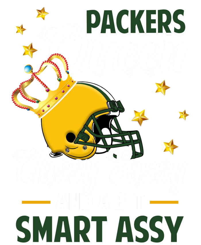 Green Bay Football Queen Classy Sassy And A Bit Smart Assy Cooling Performance Crew T-Shirt