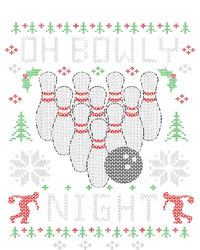 Oh Bowly Night Christmas Bowling Bowler Xmas Ugly Sweater Women's Perfect Tri Tunic Long Sleeve Shirt