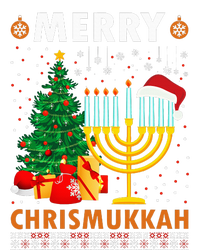 MERRY CHRISMUKKAH Jewish Christmas Hanukkah Chanukah Cropped Pullover Crew