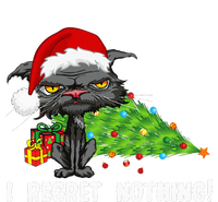 I Regret Nothing Funny Bored Cat Santa Hat Christmas Tree PosiCharge Competitor Tank