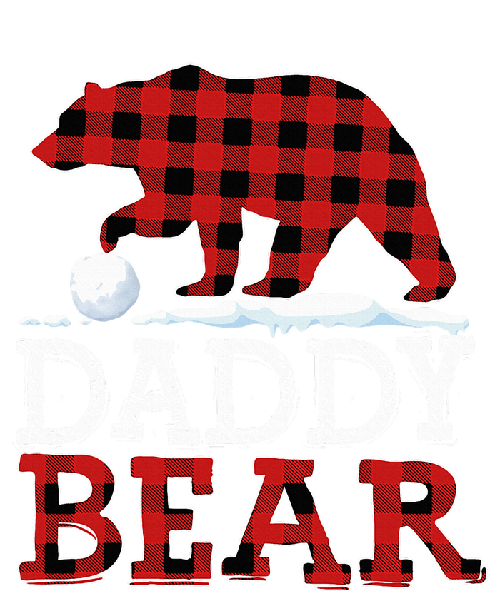 Buffalo Plaid Red Xmas Christmas Daddy Bear Pajama Family Cropped Pullover Crew