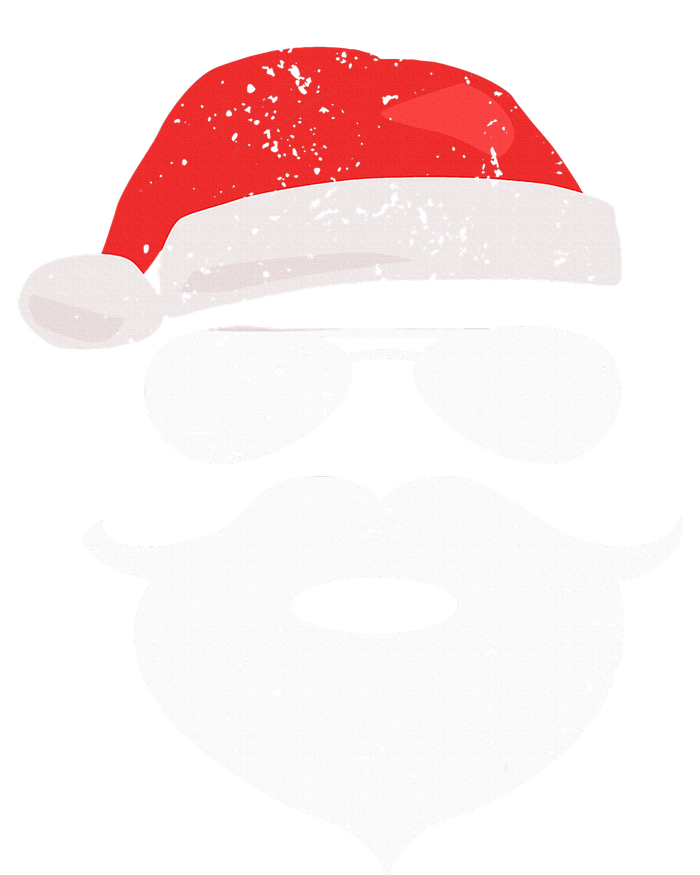 Funny Hipster Santa Beard Sunglasses and Red Hat Christmas Ladies PosiCharge Competitor Racerback Tank