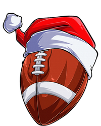 Funny Christmas Football Ball Santa Hat Sport Xmas Bumper Sticker