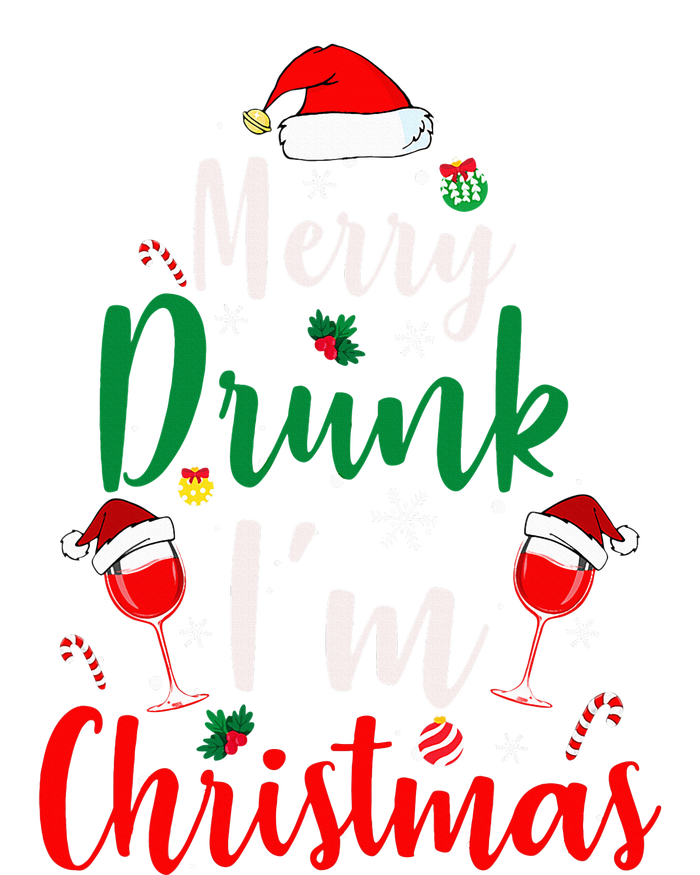 Merry Drunk I'm Christmas Funny Santa Joke Xmas Beer Lover Hoodie