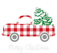 Merry Christmas White Buffalo Plaid Truck Trees T-Shirt