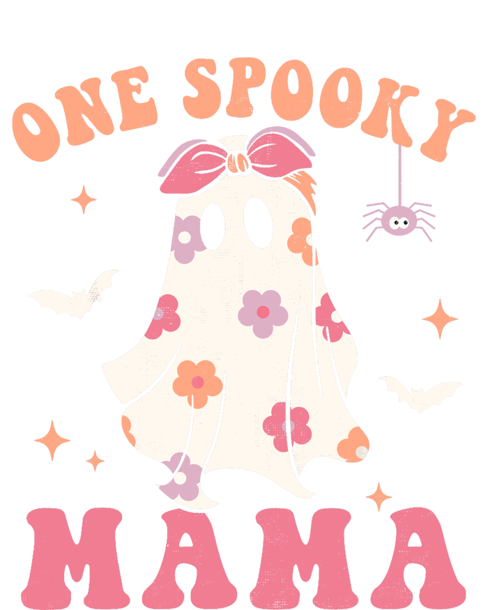 One Spooky Mama Retro Halloween Trick Or Treat Spooky Ghost T-Shirt