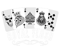 Royal Spade Flush Skeleton King Queen Spades Poker Gift Ladies Essential Tank