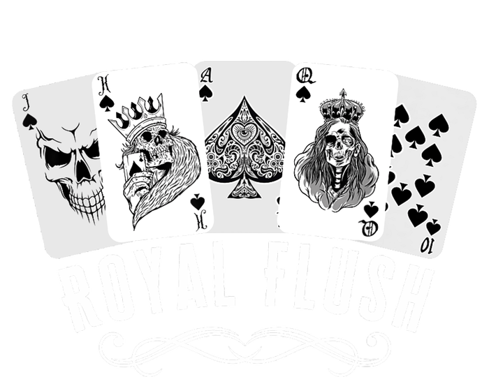 Royal Spade Flush Skeleton King Queen Spades Poker Gift Ladies Essential Tank