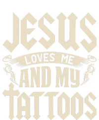 Jesus Loves Me And My Tattoos Inked Tattoo & Design Softstyle Adult Sport Polo