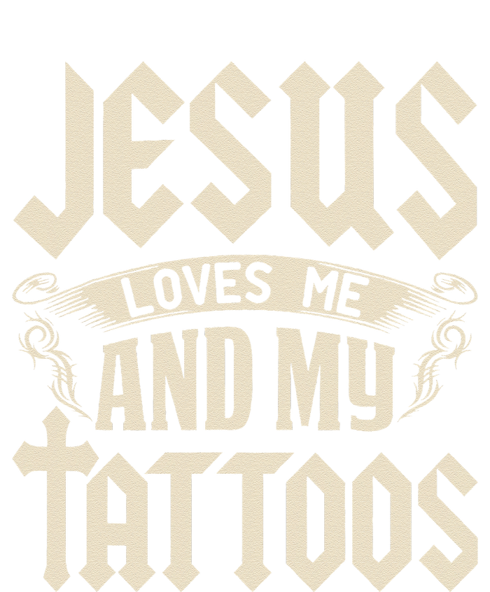 Jesus Loves Me And My Tattoos Inked Tattoo & Design Softstyle Adult Sport Polo