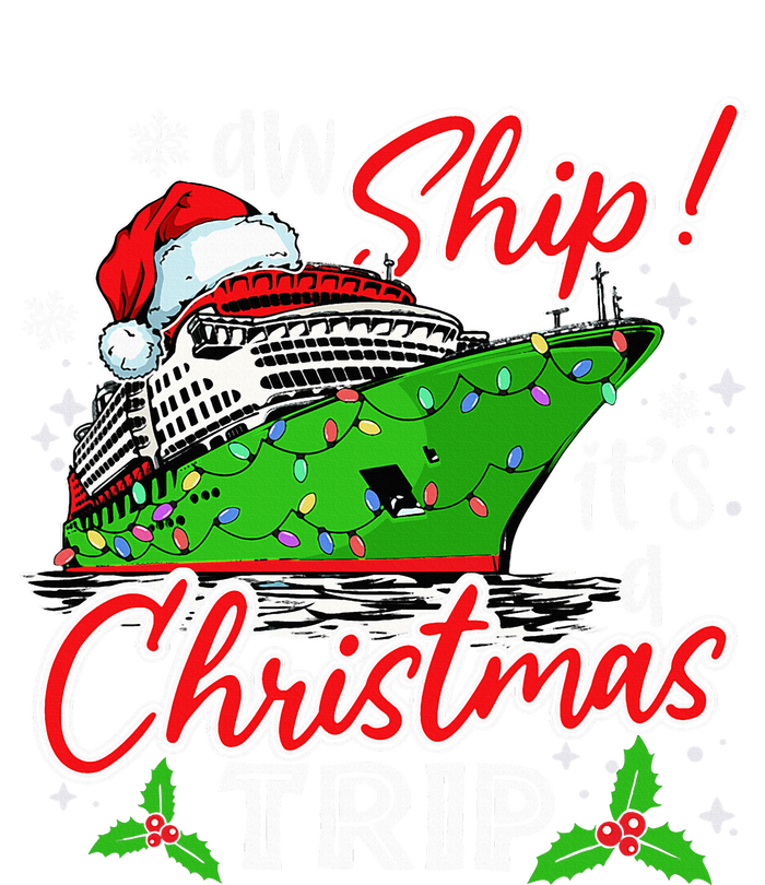 Aw Ship It's A Christmas Trip Cute Cruise Family Friend Xmas Performance Long Sleeve Polo