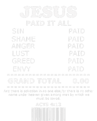 Jesus Paid It All Receipt T-Shirt