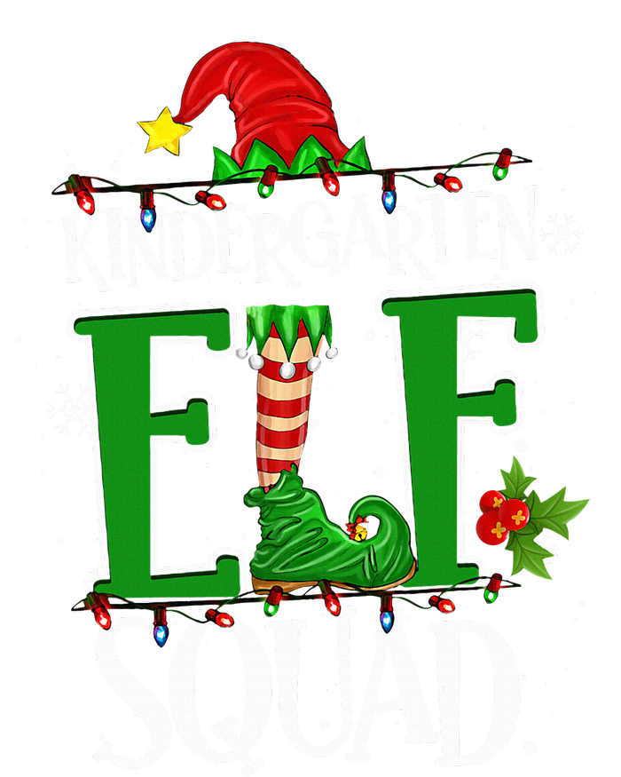 Christmas Teacher Kindergarten Elf Squad Xmas Lights Pajamas Tall Sweatshirt