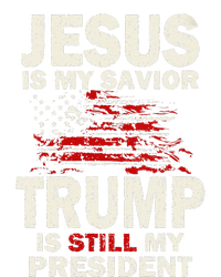 Funny Jesus Is My Savior Trump Is Still My President Sustainable Beanie