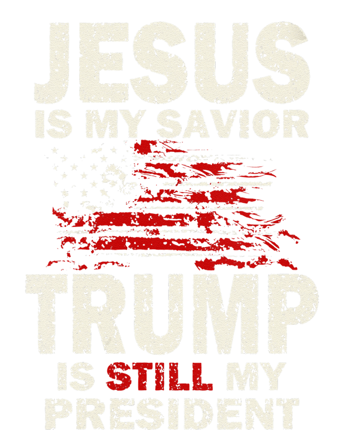 Funny Jesus Is My Savior Trump Is Still My President Sustainable Beanie