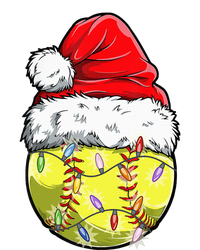 Softball Christmas Santa Hat Funny Softball Xmas Holiday Magnet