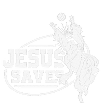 Jesus Saves Volleyball Gift Girls Cooling Performance Crew T-Shirt