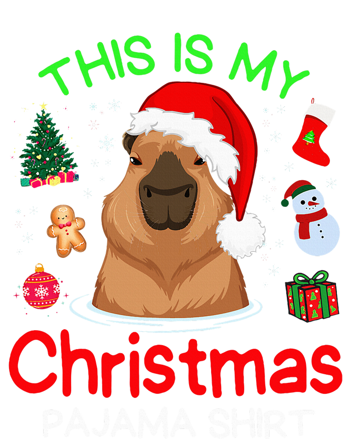 This is my Christmas Pajama Funny Capybara Xmas pjs T-Shirt