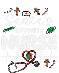 Santas Favorite Nurse Christmas Xmas Nursing V-Neck T-Shirt