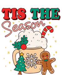 Tis The Season Christmas Tree Cake Gingerbread Santa Claus Cookies Women's Flannel Pajama Set