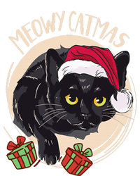 Meowy Catmas Merry Catmas Black Cat Christmas Funny Xmas Mousepad