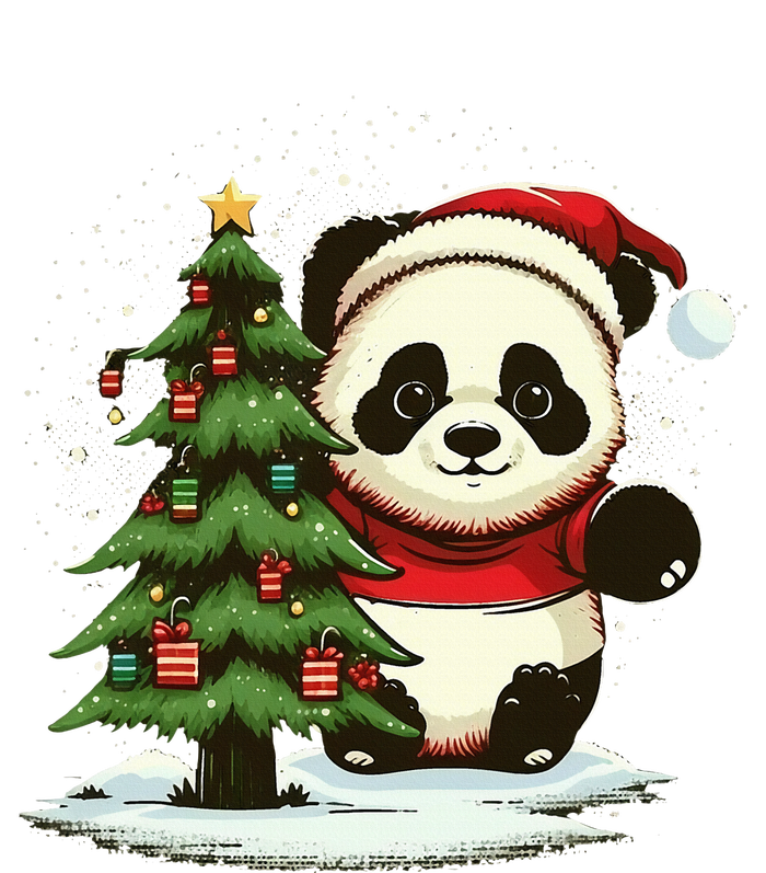 Xmas Panda Santa on Christmas Panda T-Shirt