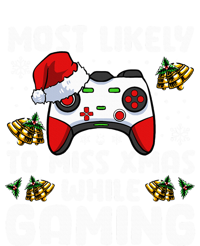 Most Likely To Miss Xmas While Gaming Christmas Pajama Gamer Pajama Set