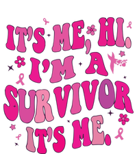 Breast Cancer Its Me Hi Im Survivor Cancer Women's Knotted Racerback Tank