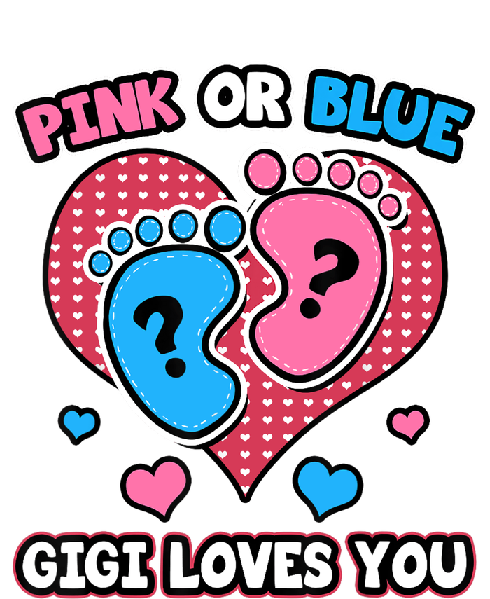 Pink Or Blue Gigi Loves You Gender Reveal Announcement Kids Hoodie